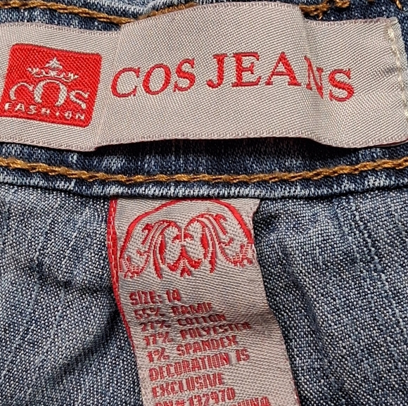 COS High Rise Crop Capris Embroidered Pants   Size 14 - Picture 9 of 9